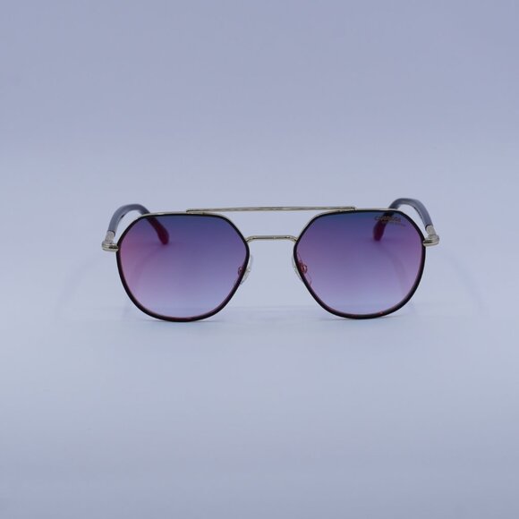 CARRERA 303/S 02M2 YB Sunglasses Black/Gold Aviator Frame, Blue Red Lenses main image 5